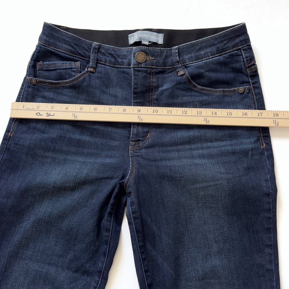 Wit Wisdom Ab Solution Skinny Jeans Womens 8 Dark Wash Stretch Mid Rise Denim - Picture 8 of 10